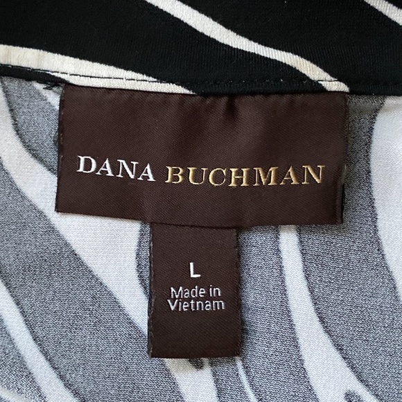 Dana Buchman Black and White Dress‎ Size: Large - Picture 6 of 8
